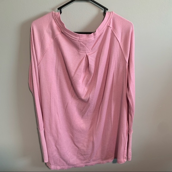 We the Free Free People Pink long Sleeve Tunic Top-Lg - Picture 6 of 8